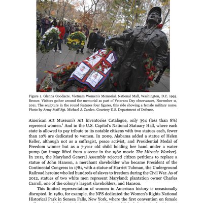 2012 Women Warrior Memorials and Issues of Gender in Contemporary American Public Art