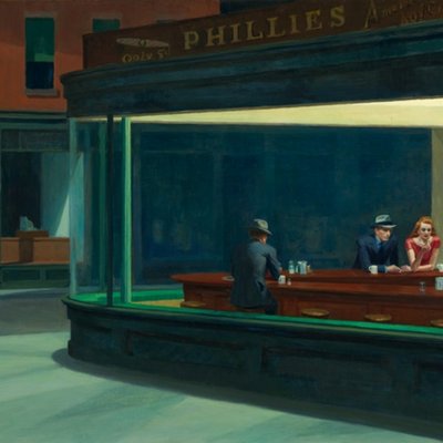 1983_EdwardHopperNighthawksandFilmNoir_1942_HopperNighthawks